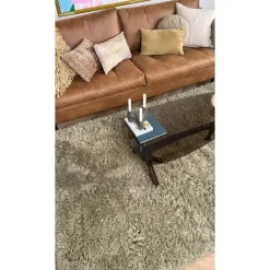 Interieur05 hoogpolig vloerkleed polyester Pilo groen - 340 x 240 cm New