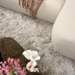 Interieur05 Hoogpolig vloerkleed Nika Ivoor - 240 x 340 cm Discount