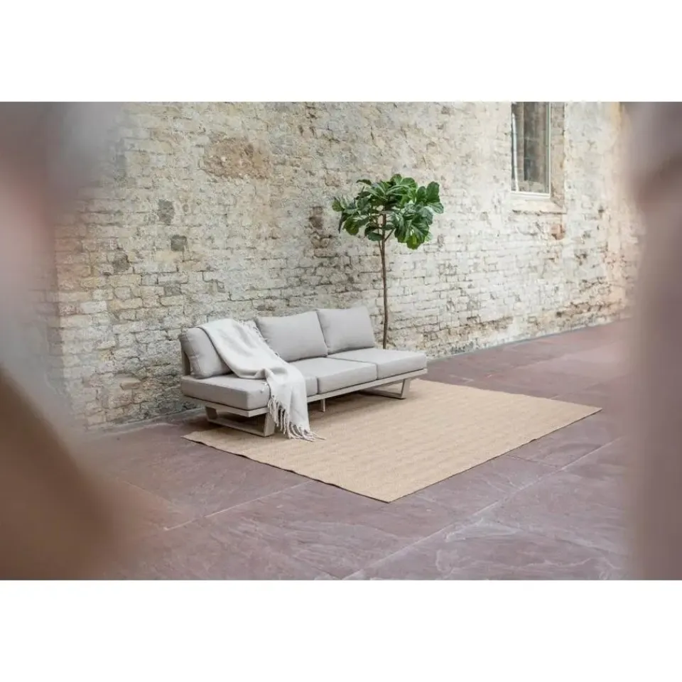 Interieur05 Jute buitenkleed naturel zigzag - 380 x 280 cm Outlet