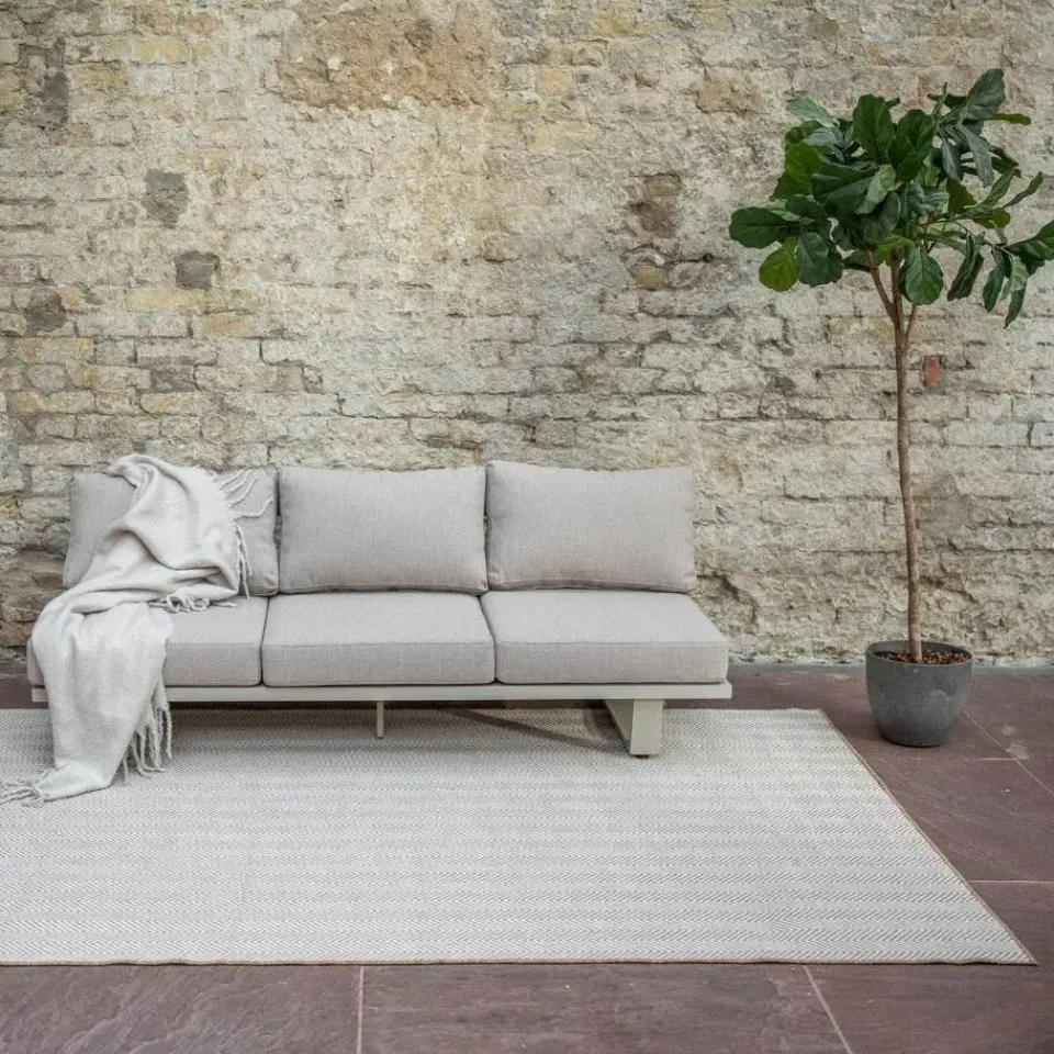 Interieur05 Jute buitenkleed naturel zigzag - 380 x 280 cm Outlet