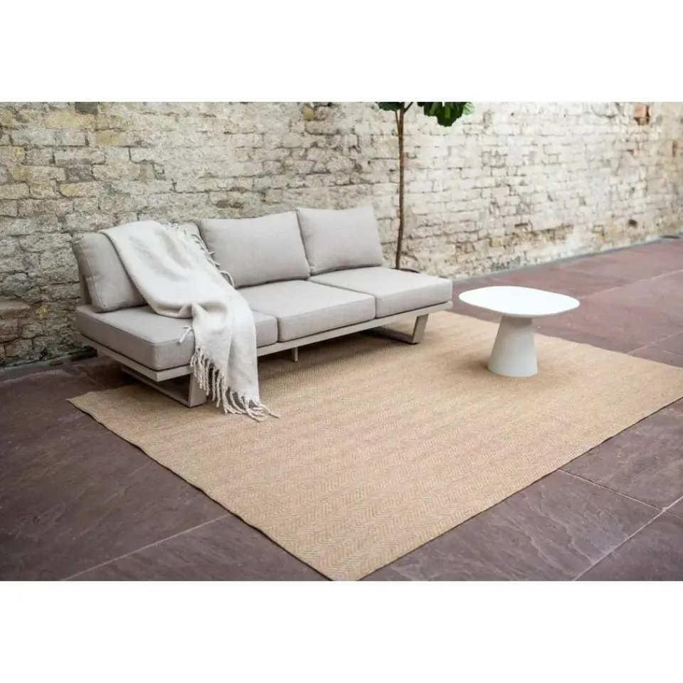 Interieur05 Jute buitenkleed naturel zigzag - 380 x 280 cm Outlet