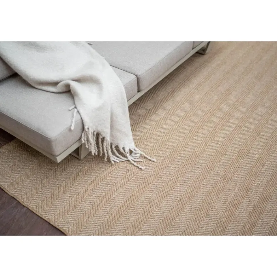 Interieur05 Jute buitenkleed naturel zigzag - 380 x 280 cm Outlet