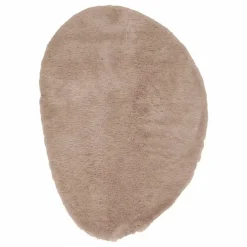 Interieur05 organisch hoogpolig vloerkleed Furr Stone bruin - 160 x 230 cm Outlet