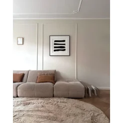 Interieur05 organisch hoogpolig vloerkleed Furr Stone bruin - 160 x 230 cm Outlet