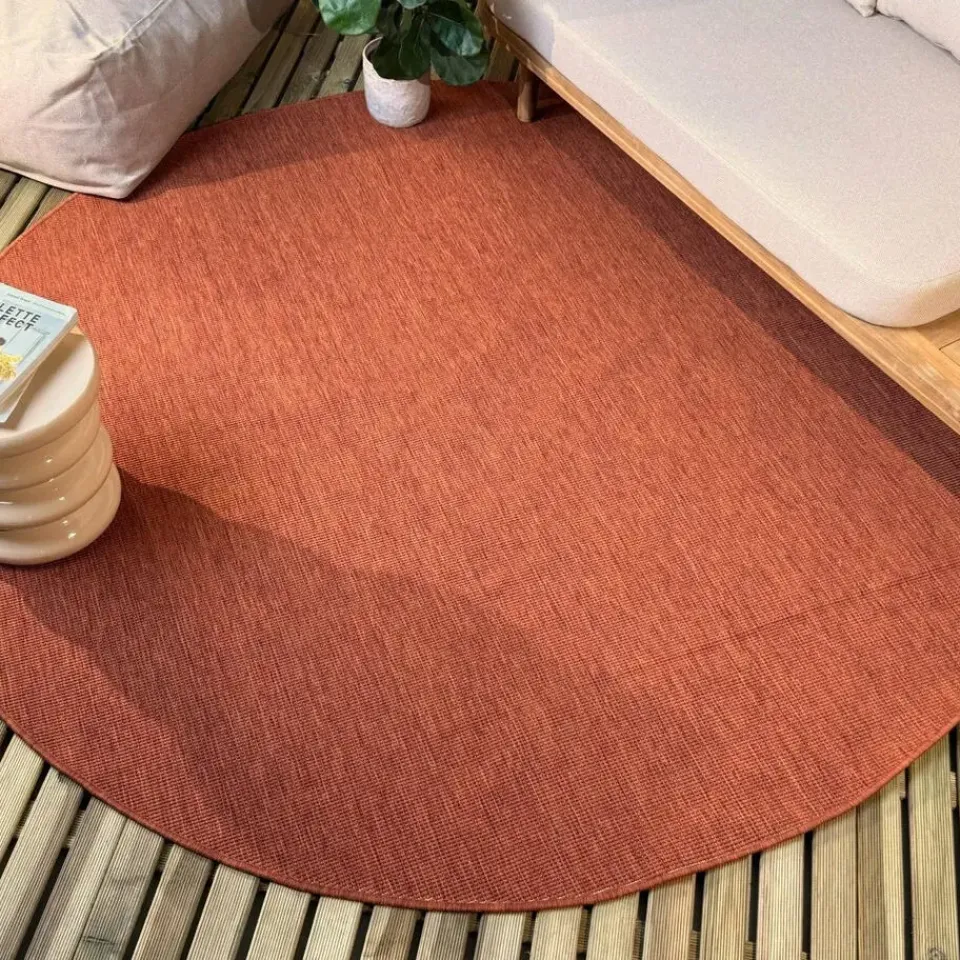 Interieur05 rond buitenkleed roest Tone - 200 x 200 cm Hot