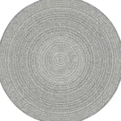 Interieur05 rond buitenkleed grijs Solid - 200 x 200 cm Best