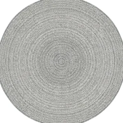 Interieur05 rond buitenkleed grijs Solid - 200 x 200 cm Best