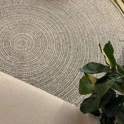 Interieur05 rond buitenkleed grijs Solid - 200 x 200 cm Best