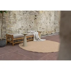 Interieur05 rond buitenkleed jute naturel uni - 240 x 240 cm Outlet