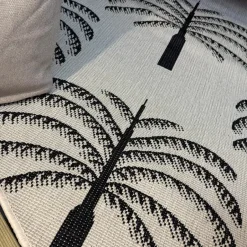 Interieur05 rond buitenkleed zwart/wit Oase - 200 x 200 cm Clearance