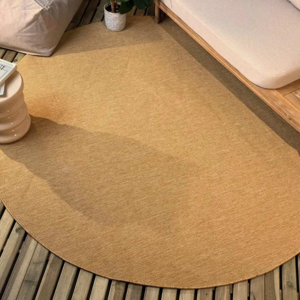 Interieur05 rond buitenkleed geel/okergeel Tone - 240 x 240 cm Discount