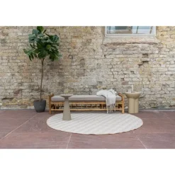 Interieur05 rond buitenkleed jute naturel zigzag - 200 x 200 cm Hot