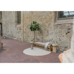 Interieur05 rond buitenkleed jute naturel zigzag - 200 x 200 cm Hot