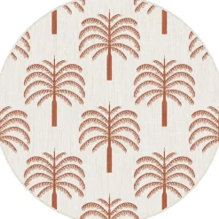 Interieur05 rond buitenkleed roest Oase - 200 x 200 cm Discount