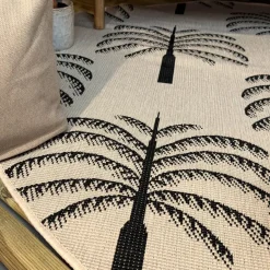 Interieur05 rond buitenkleed zwart/wit Oase - 240 x 240 cm New