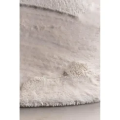 Interieur05 Rond Hoogpolig Vloerkleed Lux Creme - 200 x 200 cm Online