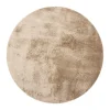 Interieur05 Rond Hoogpolig vloerkleed Odelia Bruin/taupe - 160 x 160 cm Discount