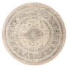 Interieur05 rond vintage Aila vloerkleed zand/beige - 190 x 190 cm Clearance
