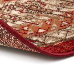 Interieur05 rond vintage vloerkleed Aila rood/oranje - 120 x 120 cm Online