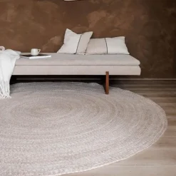 Interieur05 rond vloerkleed Gapo beige - 150 x 150 cm Best