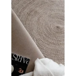 Interieur05 rond vloerkleed Gapo beige - 150 x 150 cm Best