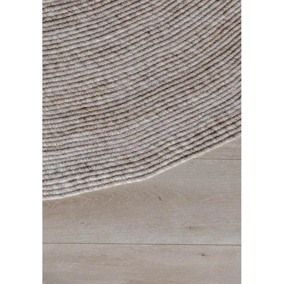 Interieur05 rond vloerkleed Gapo beige - 150 x 150 cm Best