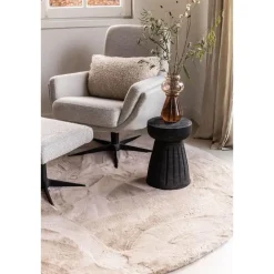 Interieur05 rond vloerkleed Lux beige/taupe - 160 x 160 cm Hot