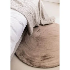 Interieur05 rond vloerkleed Lux beige/taupe - 160 x 160 cm Hot