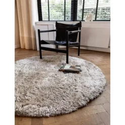 Interieur05 rond vloerkleed Fender wit/creme - 240 x 240 cm Outlet