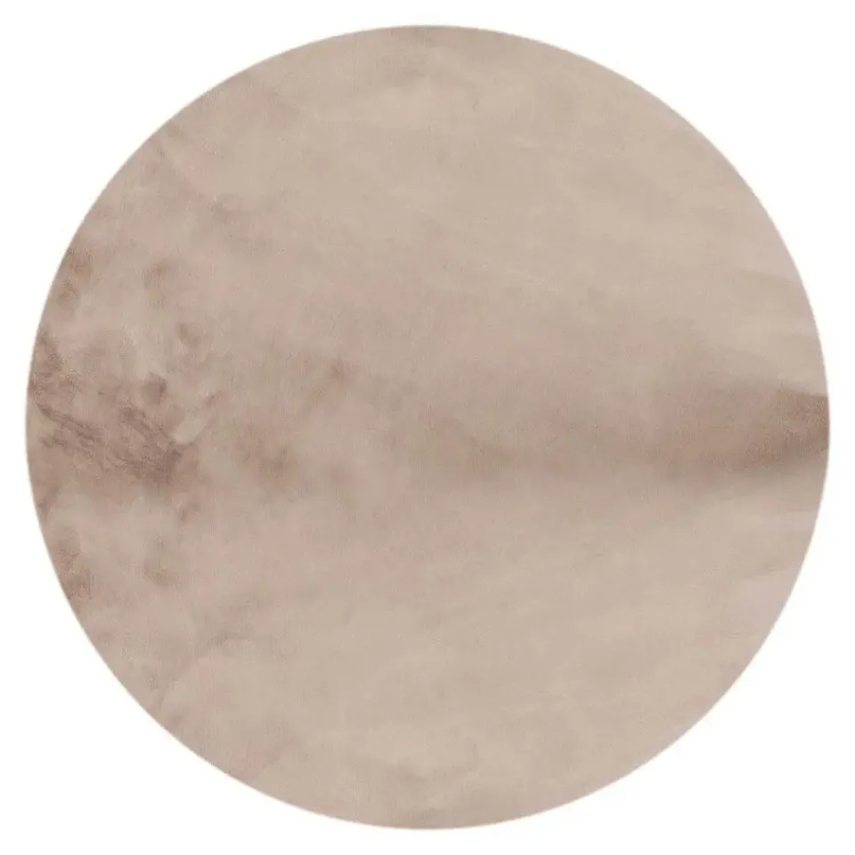 Interieur05 rond vloerkleed Lux beige/taupe - 200 x 200 cm New