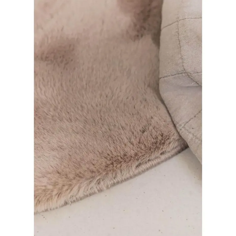 Interieur05 rond vloerkleed Lux beige/taupe - 200 x 200 cm New