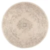 Interieur05 rond vloerkleed Keshan zand/beige - 160 x 160 cm Best