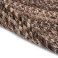 Interieur05 rond vloerkleed Gapo donkerbruin - 150 x 150 cm Online