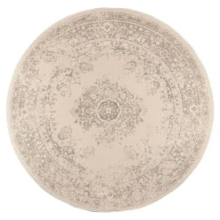 Interieur05 rond vloerkleed Keshan zand/beige - 190 x 190 cm Sale