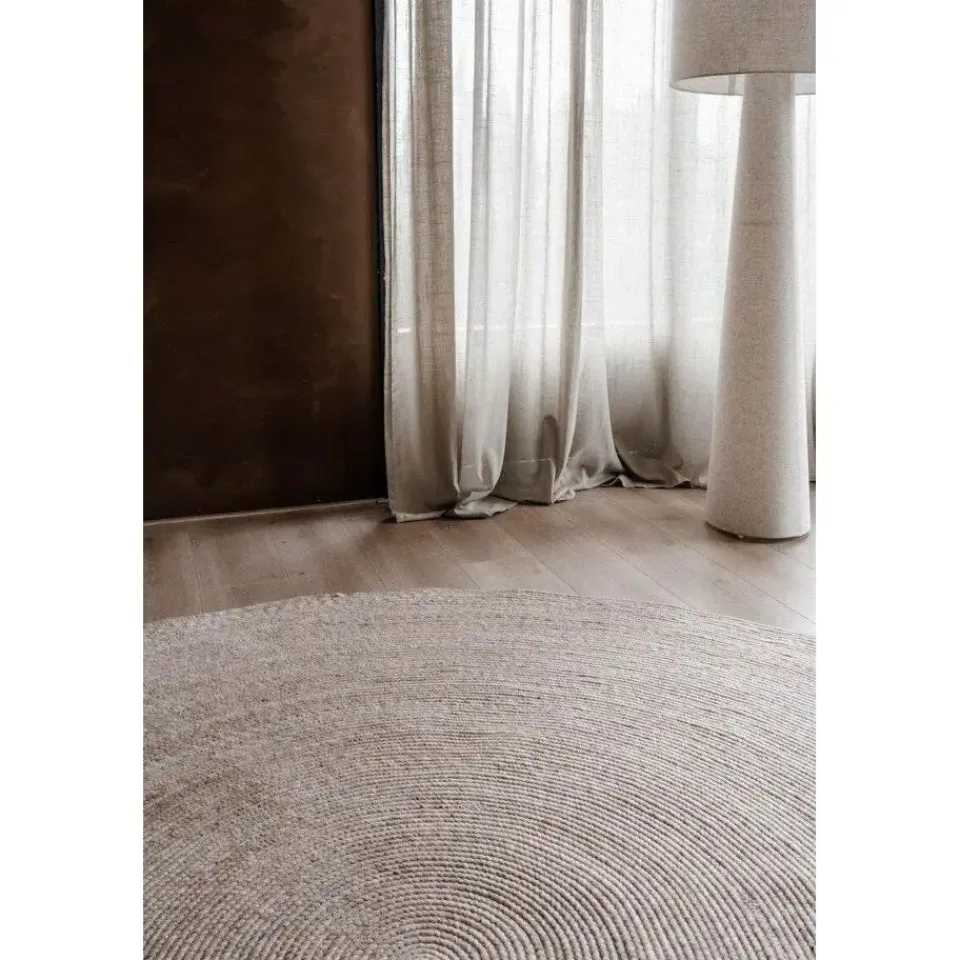 Interieur05 rond vloerkleed Gapo beige - 250 x 250 cm Hot