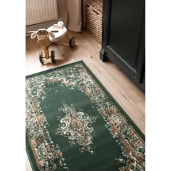 Interieur05 Vintage Vloerkleed Keshan groen - 150 x 80 cm