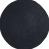 Eva Interior Interieur05 Vloerkleed - Jute Rond - Zwart - 150Ø Best