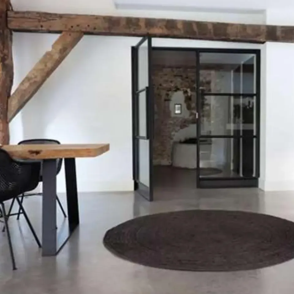 Eva Interior Interieur05 Vloerkleed - Jute Rond - Zwart - 150Ø Best