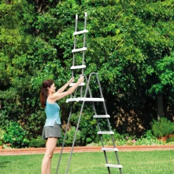 INTEX - Zwembadladder - Grijs - Kunststof Online