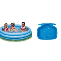INTEX kinderzwembad - blauw - inclusief voetenbadje - 147 cm Online