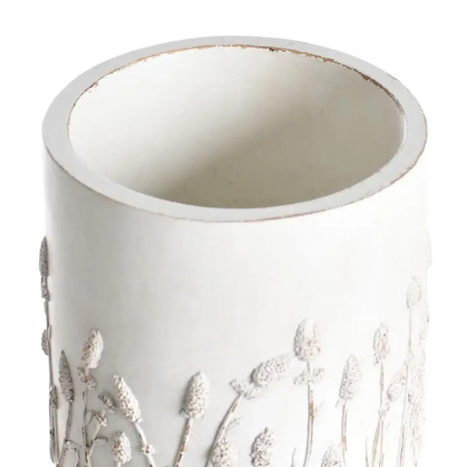 Leen Bakker JANINA - Bloempot - Gebroken wit - 24 cm - MgO