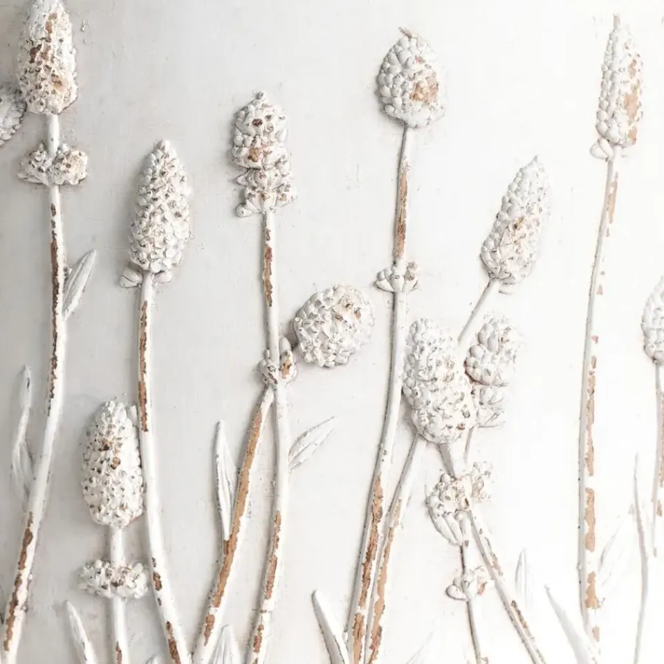 Leen Bakker JANINA - Bloempot - Gebroken wit - 24 cm - MgO