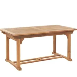 Beliani JAVA - Tuinset voor 6 - Lichte houtkleur/Wit - Acaciahout Clearance