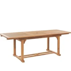 Beliani JAVA - Tuinset voor 6 - Lichte houtkleur/Wit - Acaciahout Clearance