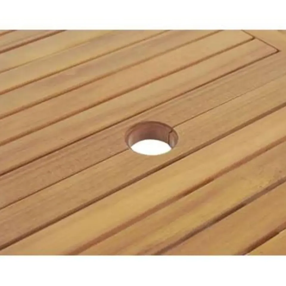 Beliani JAVA - Tuinset voor 6 - Lichte houtkleur/Grafietgrijs - Acaciahout Sale