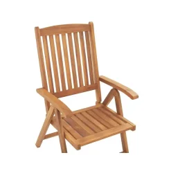 Beliani JAVA - Tuinset voor 6 - Lichte houtkleur/Grafietgrijs - Acaciahout Sale