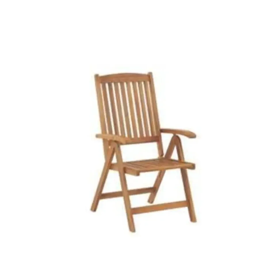 Beliani JAVA - Tuinset voor 6 - Lichte houtkleur/Grafietgrijs - Acaciahout Sale