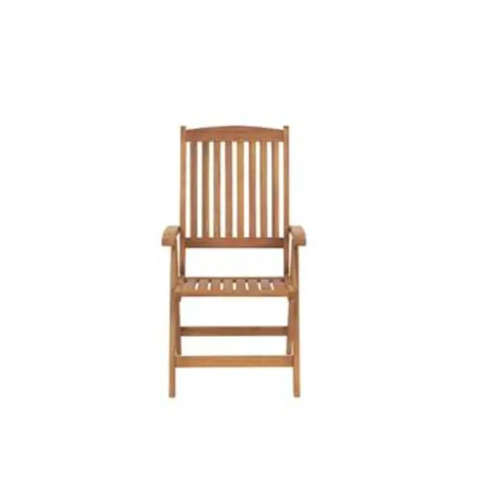 Beliani JAVA - Tuinset voor 6 - Lichte houtkleur/Grafietgrijs - Acaciahout Sale