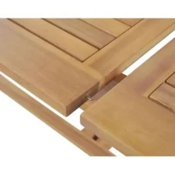 Beliani JAVA - Tuinset voor 6 - Lichte houtkleur/Grafietgrijs - Acaciahout Sale