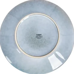 Leen Bakker JUNIPER - Dinerborden set van 8 - Lichtblauw - Steengoed